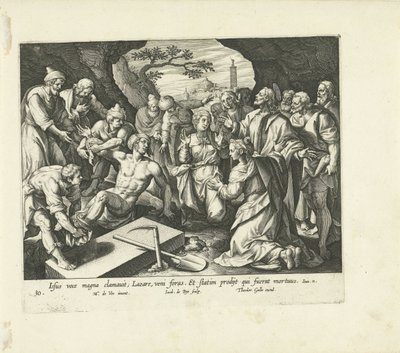 Ressurreição de Lázaro Vita, passio et resvrrectio Iesv Christi (título da série) Vida, Paixão e Ressurreição de Cristo (título da série) de Jacques de Bie