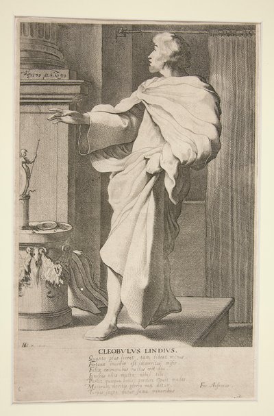 Cleobulus Lindius, #6 da série The Seven Wise Men of Greece de Jacques de Gheyn III