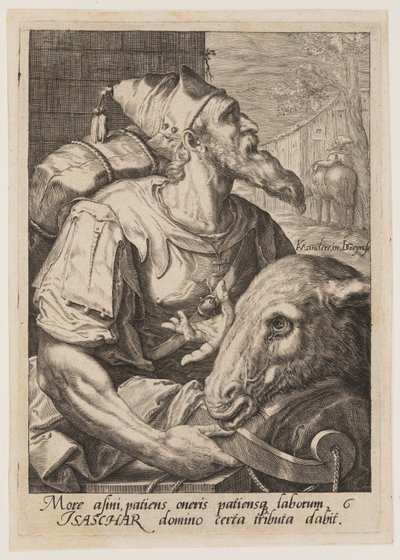 Issacar, de Os Doze Filhos de Jacob de Jacques de Gheyn II