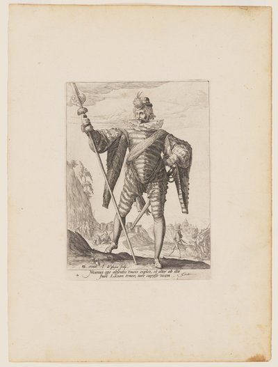 Tenente-coronel, dos Oficiais e Soldados da Guarda-costas do Imperador Rodolfo II de Jacques de Gheyn II