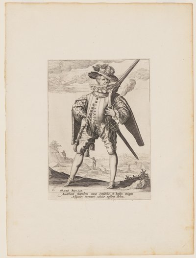 Mosqueteiro, de Oficiais e soldados da guarda-costas do Imperador Rodolfo II de Jacques de Gheyn II