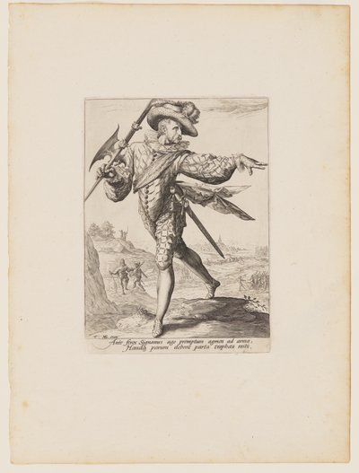 Sargento, dos Oficiais e Soldados da Guarda-costas do Imperador Rodolfo II de Jacques de Gheyn II