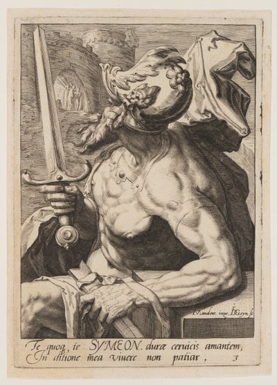 Simeão, de Os Doze Filhos de Jacob de Jacques de Gheyn II