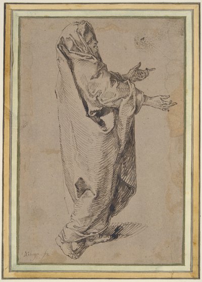 Estudo para uma Virgem Maria Permanente de Jacques de Gheyn II