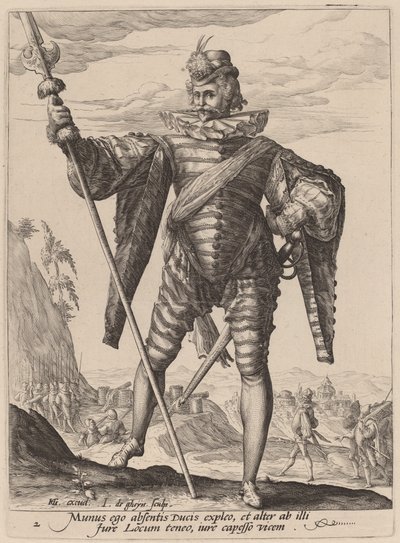 Tenente-coronel de Jacques de Gheyn II after Hendrik Goltzius