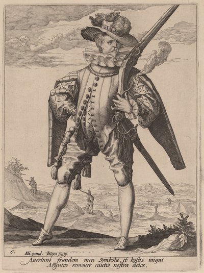 Mosqueteiro de Jacques de Gheyn II after Hendrik Goltzius