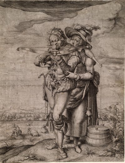 O Besteiro e a Leiteira, c. 1610 de Jacques de Gheyn the Younger