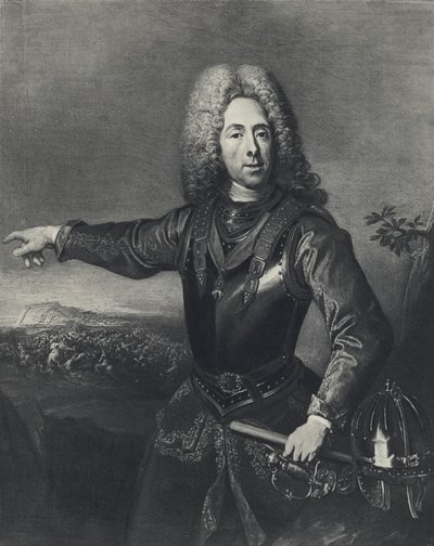 Príncipe Eugene de Sabóia (litho) de Jacques or Jakobus van (after) Schuppen