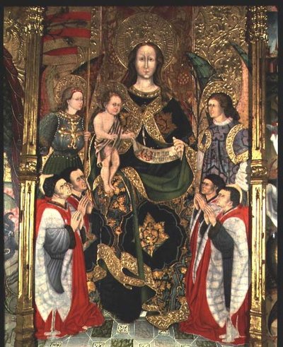 Madonna e Child, painel central do Altar da Paeria dedicado a São Miguel de Jaime Ferrer II