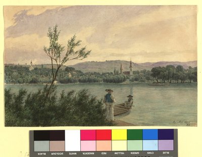 Braço do Danúbio com o rio Kamenitz, junto a Peterwardein de Jakob Alt
