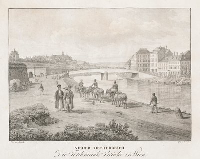 Baixa Áustria, a ponte Ferdinand em Viena de Jakob Alt