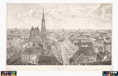 Panorama de Viena em direção a leste, visto da Igreja de São Pedro de Jakob Alt