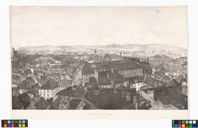 Panorama de Viena em direção a oeste, visto da Igreja de São Pedro de Jakob Alt