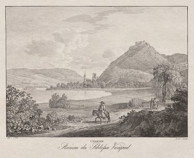 Ungern, Ruínas do Castelo de Vicegrad de Jakob Alt