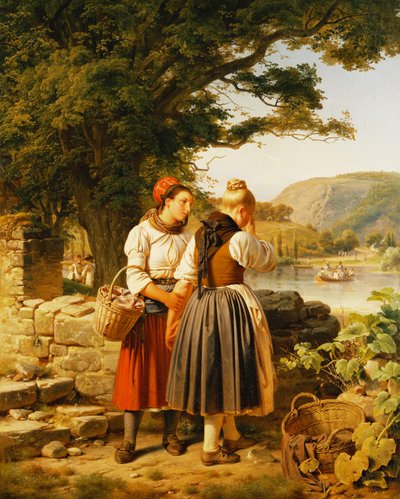 A despedida, 1842 de Jakob Becker