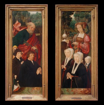Figuras doadoras com São Pedro com chave de Jakob Cornelisz