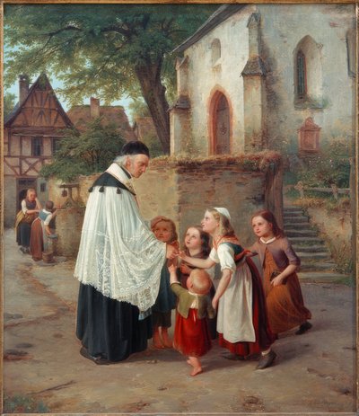 O padre da aldeia de Jakob Fürchtegott Dielmann