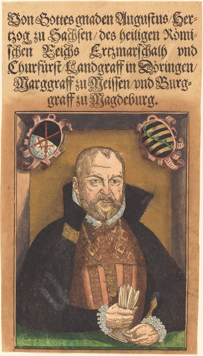 Augusto Hertzog da Saxônia de Jakob Lucius the Elder