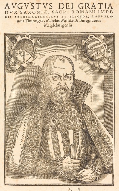 Augusto Hertzog da Saxônia de Jakob Lucius the Elder