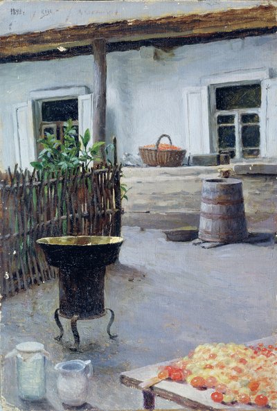 Cozinhar geléia, 1892 de Jakov Jakovlevich Kalinichenko