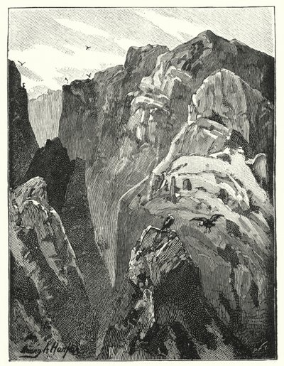 As montanhas perto de Jericó (litho) de James (after) Clark