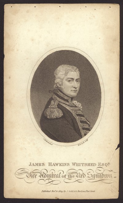 James Hawkins-Whitshed, almirante britânico (gravura) de James (after) Northcote