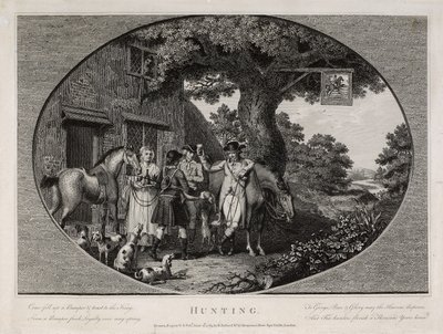 Caça, gravada por Robert Pollard (1755-1838) de James (after) Pollard