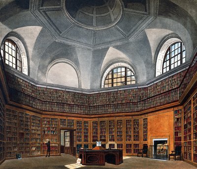 Biblioteca do Rei, Gravura de Richard Reeve após desenho de James Stephanoff, From The History of the Royal Residences de James (after) Stephanoff
