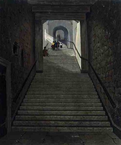 The Ancient Staircase, Castelo de Windsor, de 