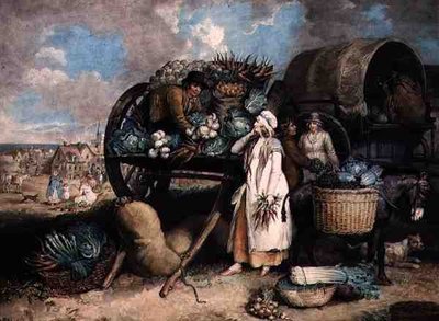 A Vegetable Market, gravada por William Ward (1766-1826), pub. por Messrs. Ward & Co. de James (after) Ward