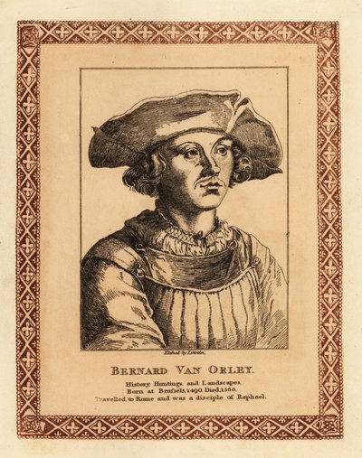 Bernard van Orley, artista renascentista flamengo.1817 (gravura) de James (c.1780 after 1820) Girtin