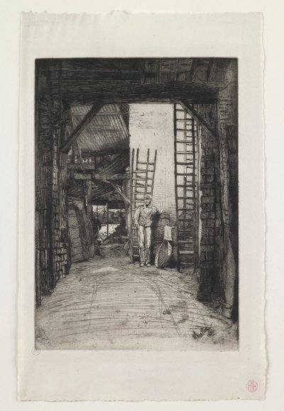 W. Jones, Limeburner, Thames Street de James Abbott McNeill Whistler