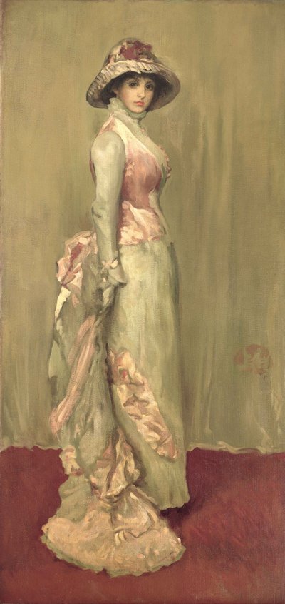 Harmonia em Rosa e Cinzento: Lady Meux de James Abbott McNeill (attr.to) Whistler