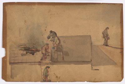 Um Incêndio em Pomfret, 1849. de James Abbott McNeill Whistler