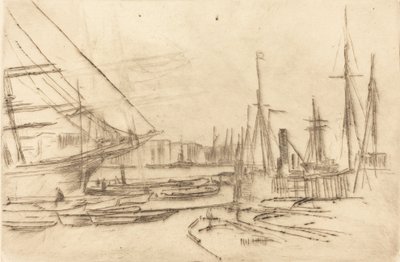 Um esboço de Billingsgate, 1878. de James Abbott McNeill Whistler