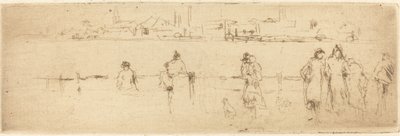 Um esboço sobre o aterro. de James Abbott McNeill Whistler