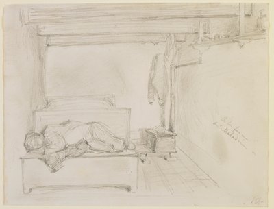 Na Fazenda Maladrie, 1858. de James Abbott McNeill Whistler