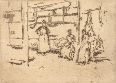 Após a venda, Hounsditch, c. 18861888. de James Abbott McNeill Whistler