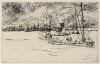 Amsterdã do Tolhuis de James Abbott McNeill Whistler