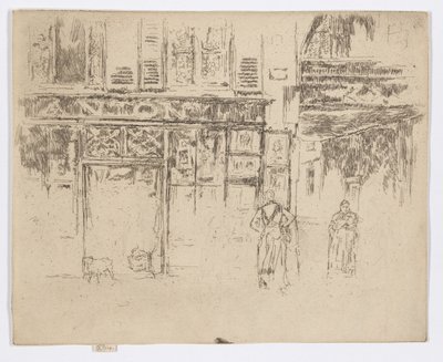 Gravura de Antony, Rue de Seine, c.1892-93 (água-forte; tinta sobre papel) de James Abbott McNeill Whistler