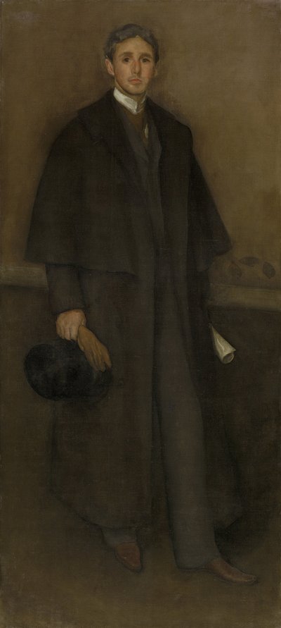 Arranjo em Cor de Carne e Marrom: Retrato de Arthur Jerome Eddy, 1894 de James Abbott McNeill Whistler