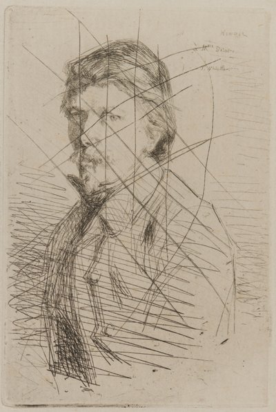 August Delâtre, 1858. de James Abbott McNeill Whistler
