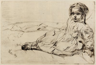 Bibi Valentin, 1859. de James Abbott McNeill Whistler