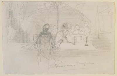 Cervejaria em Mainz, 1858. de James Abbott McNeill Whistler