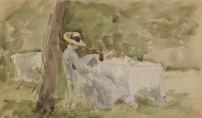Café da manhã no Jardim, 1885-1886. de James Abbott McNeill Whistler
