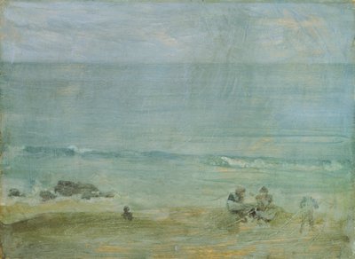 By the Shore, St. Ives (óleo a bordo) de James Abbott McNeill Whistler