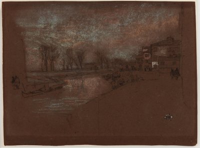 Campo Sta. Marta - Noite de Inverno, 1879-1880. de James Abbott McNeill Whistler