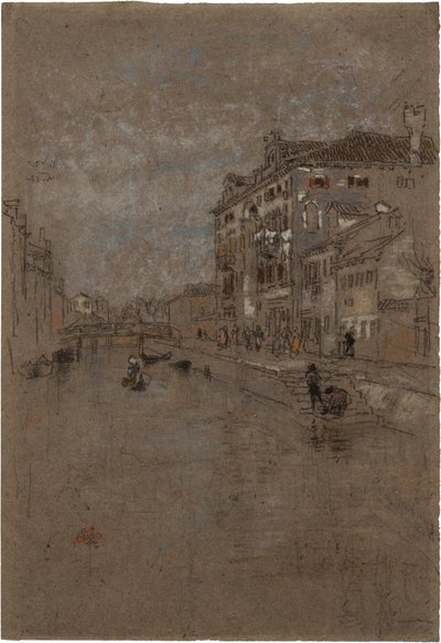 Canal em Veneza (Armazém de Tabaco) de James Abbott McNeill Whistler