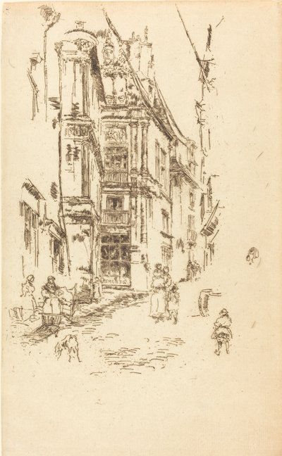 Chancellery, Loches, 1888. de James Abbott McNeill Whistler