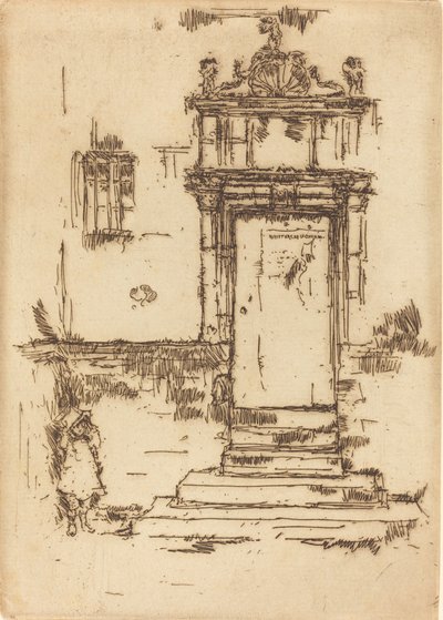 Porta da Capela, Montresor, 1888. de James Abbott McNeill Whistler